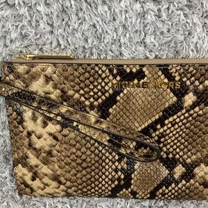 Michael Kors snake wristlet